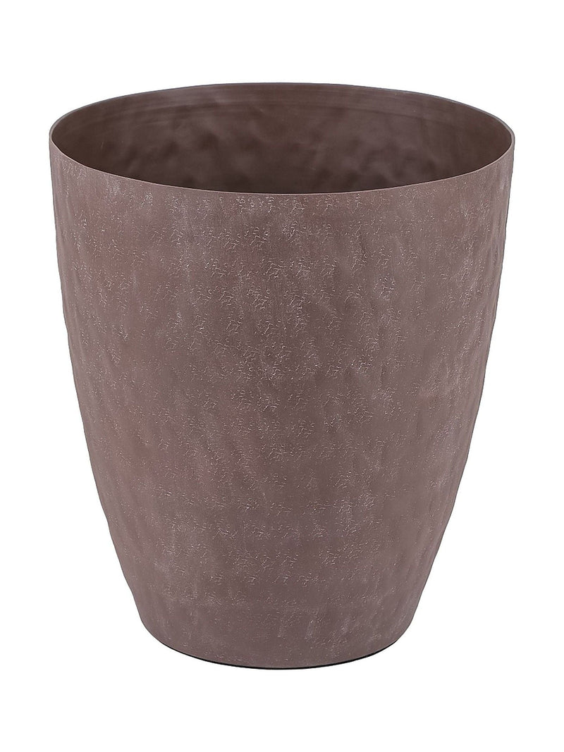 Libra Interiors tapered planter brown stonewash 25cm - British product