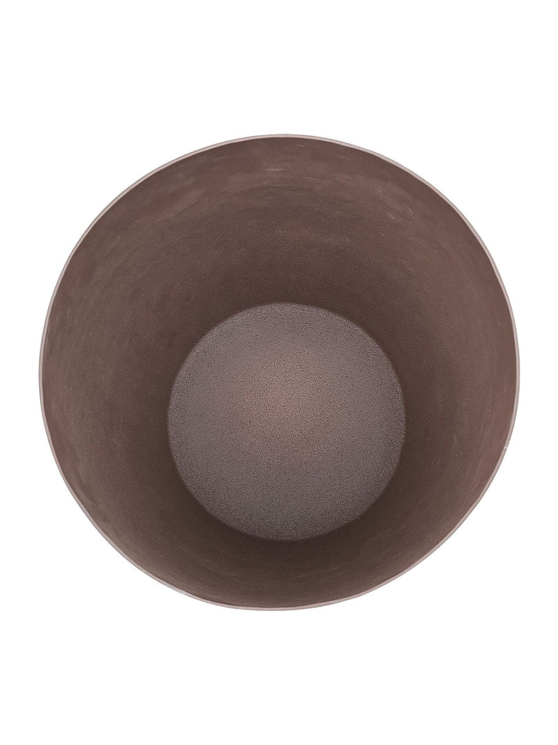 Libra Interiors tapered planter brown stonewash 25cm - British product