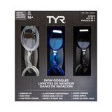 TYR Adult Goggles 3 Pack - British product