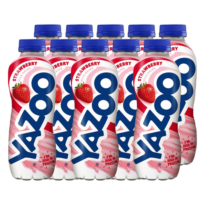 Yazoo strawberry milkshake 10 x 400ml (British brand)