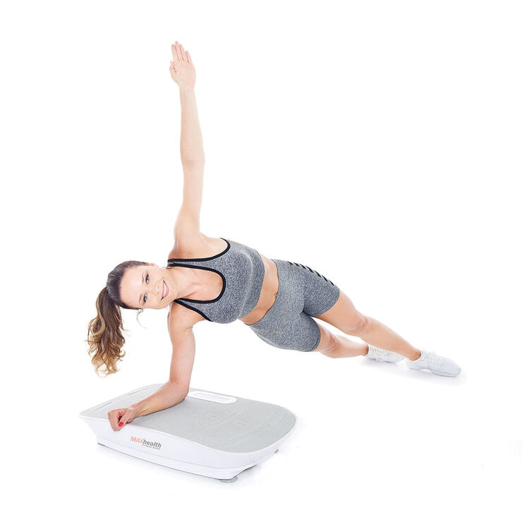 MAXhealth whole body vibration fitness board with LCD display, UK version