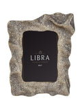 Libra Interiors antique brass gold molten weave photo frame 5x7 (British brand)