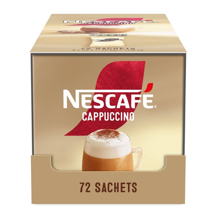 Nescafé Cappuccino instant coffee sachets 72-pack (British brand)