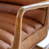 Gallery Brown Leather Armchair, UK version