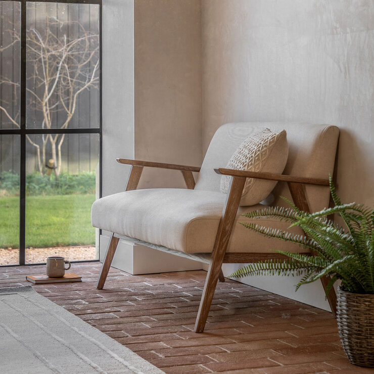 Gallery Neyland Natural Linen 2 Seater Sofa, UK version