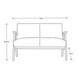 Gallery Neyland Natural Linen 2 Seater Sofa, UK version