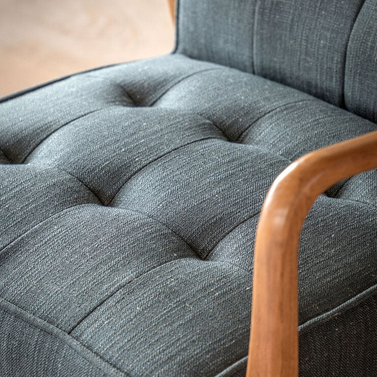 Gallery Humber dark grey linen armchair, UK version