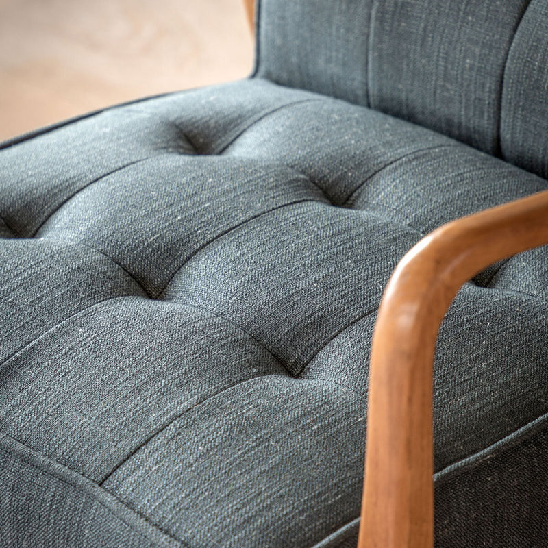 Gallery Humber dark grey linen armchair, UK version