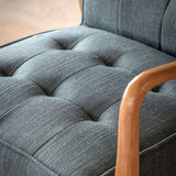 Gallery Humber dark grey linen armchair, UK version