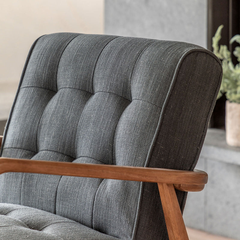 Gallery Humber dark grey linen armchair, UK version