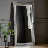 Gallery Hampshire leaner mirror silver frame 84x170cm (British brand)