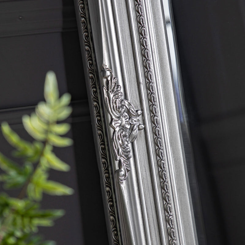 Gallery Hampshire leaner mirror silver frame 84x170cm (British brand)