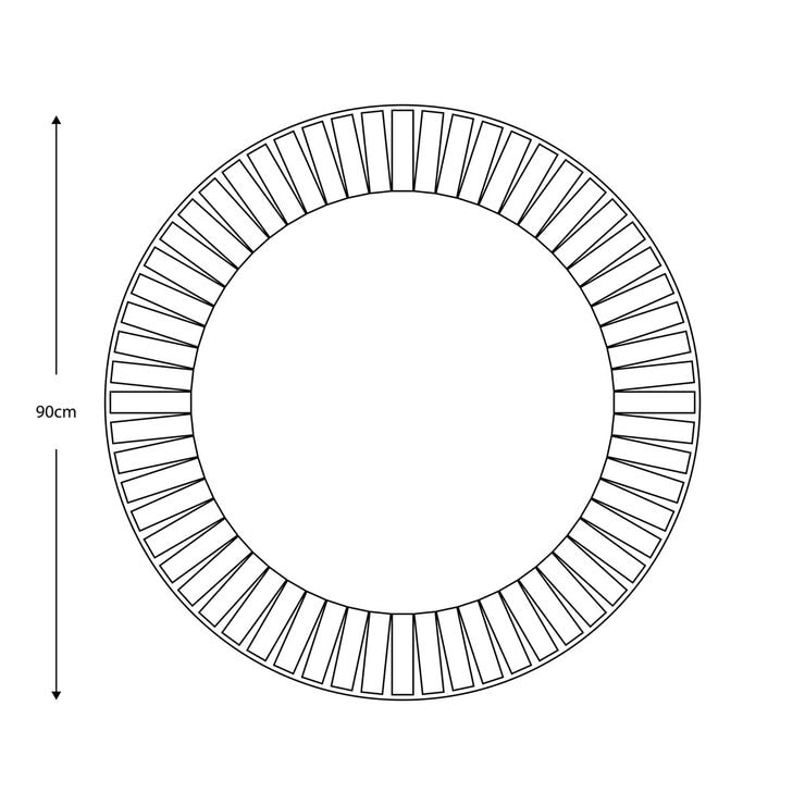 Gallery Mondello round mirror 90cm, UK version