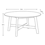 Gallery walnut round coffee table, imported from the UK