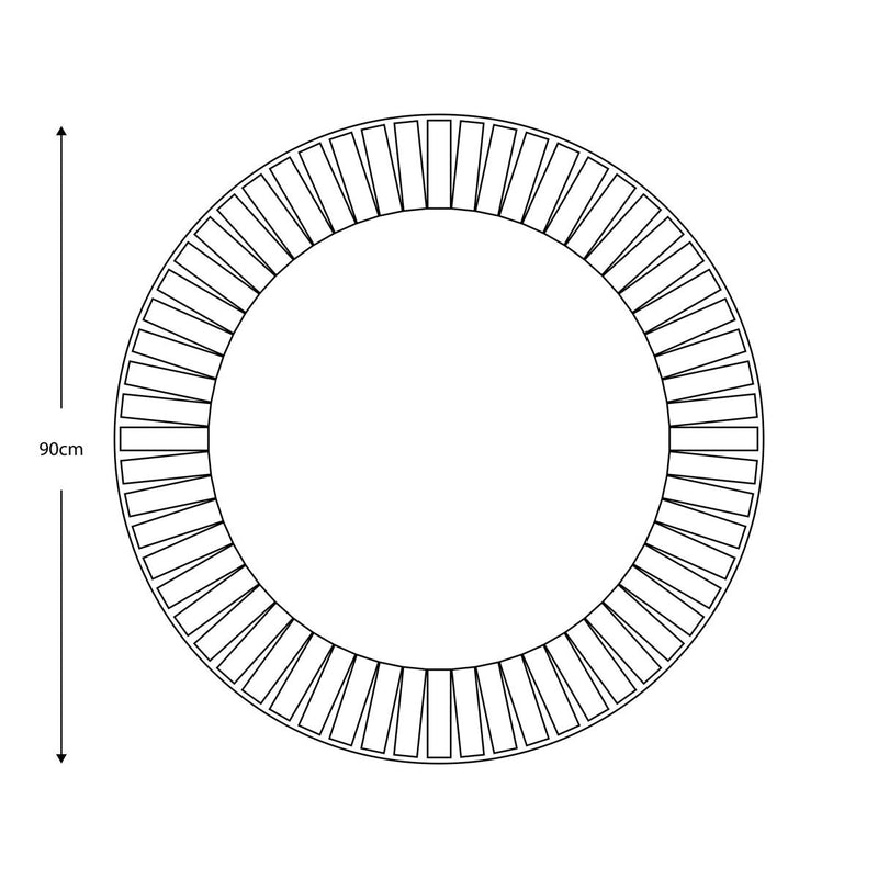 Gallery Mondello round mirror 90cm, UK version