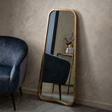 Costco UK Gallery Kurva Gold Leaner Mirror 56.5 x 123cm- Buy online at McGrocer