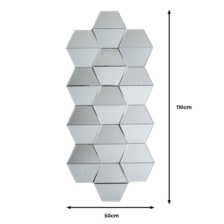 Gallery Carina hexagonal mirror 50x110cm - British product