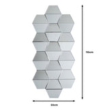 Gallery Carina hexagonal mirror 50x110cm - British product