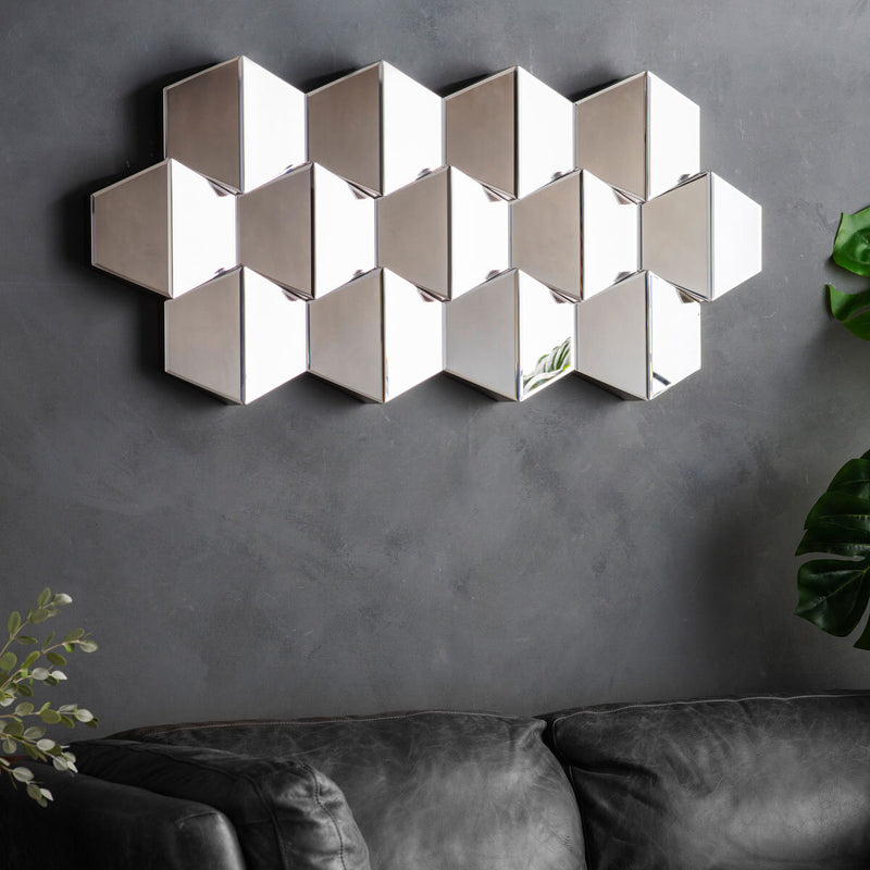 Gallery Carina hexagonal mirror 50x110cm - British product