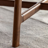 Gallery walnut round coffee table, imported from the UK
