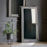 Gallery Hampshire leaner mirror silver frame 84x170cm (British brand)