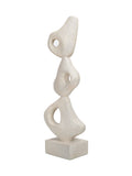 Libra Interiors white aven stacked sculpture 48.5cm (British brand)