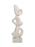 Libra Interiors white aven stacked sculpture 48.5cm (British brand)