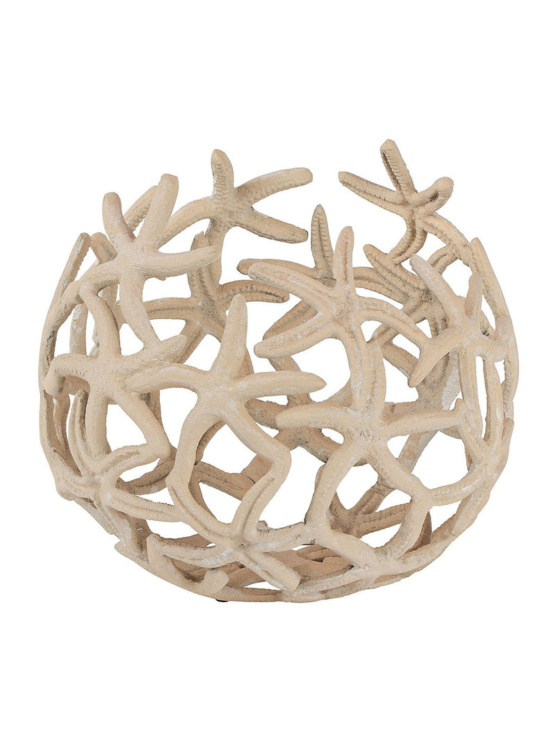 Libra Interiors beige stonewash starfish deep bowl, imported from the UK