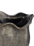 Libra Interiors vase Antique Brass Gold Molten Weave Large, imported from the UK
