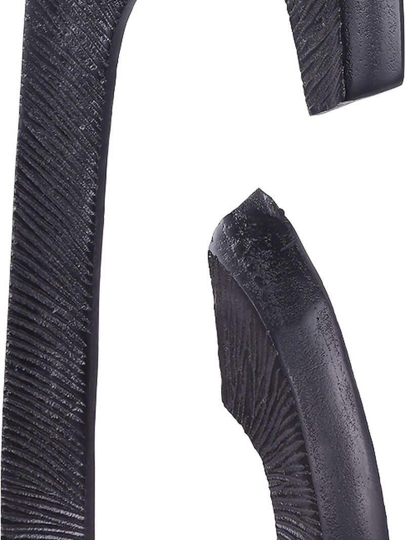 Libra Interiors Axis black aluminium sculpture 117cm - British product