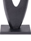 Libra Interiors Axis black aluminium sculpture 117cm - British product