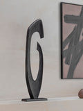 Libra Interiors Axis black aluminium sculpture 117cm - British product