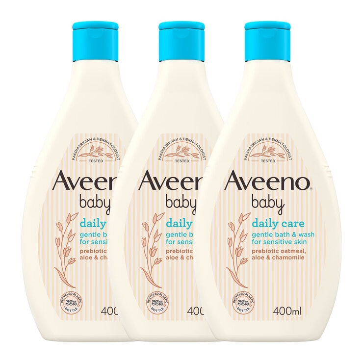 Aveeno Baby Hair & Body Wash 3 x 400ml - British product