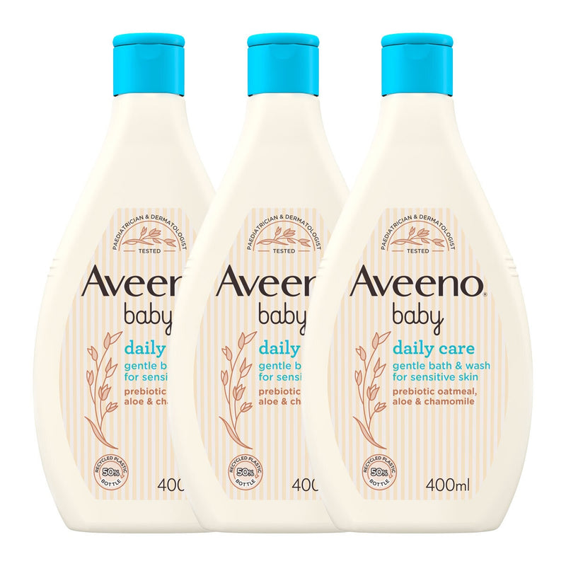 Aveeno Baby Hair & Body Wash 3 x 400ml - British product