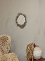 Next Libra Interiors Gold Miel Cast Aluminium Small Wall Mirror- Buy online at McGrocer
