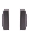 Libra Interiors bookends set of two grey geometric antique lead aluminium (British brand)