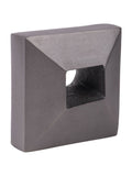 Libra Interiors bookends set of two grey geometric antique lead aluminium (British brand)
