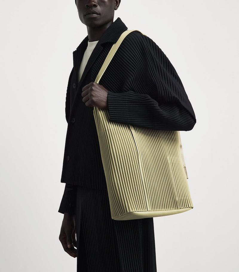 Homme Plissé Issey Miyake large pleated utility shoulder bag, UK version