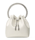 Jimmy Choo satin Bon Bon top-handle bag, imported from the UK