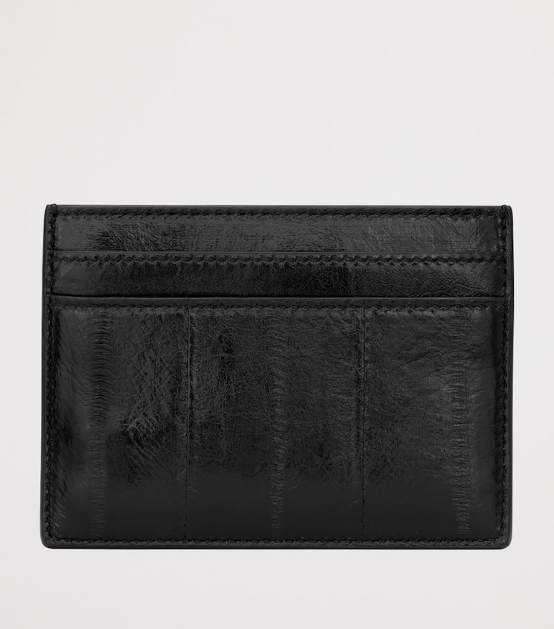 Saint Laurent logo card holder in calfskin leather (British brand)