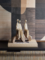 Next Libra Interiors Brown Ellington Seated Forms Family of 3 Decorative Sculpture 27cm- Buy online at McGrocer