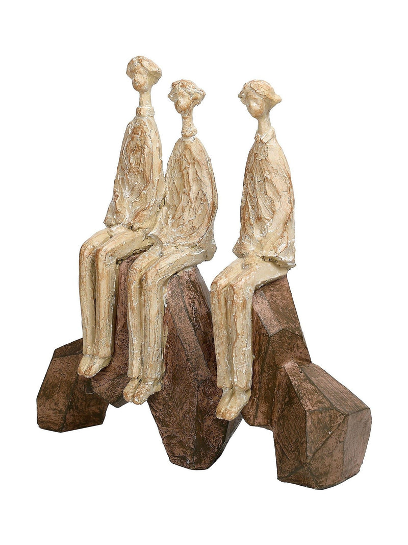 Libra Interiors Ellington seated forms sculpture 27cm - British product