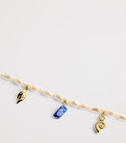Anni Lu gold-plated beaded bracelet 16.5cm, UK version