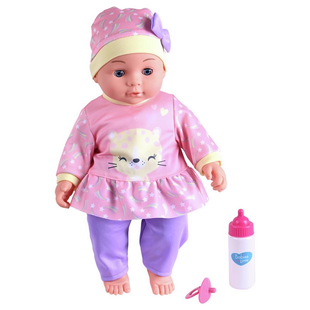 Chad Valley interactive Lily doll in pink and purple, 15 inches, UK version