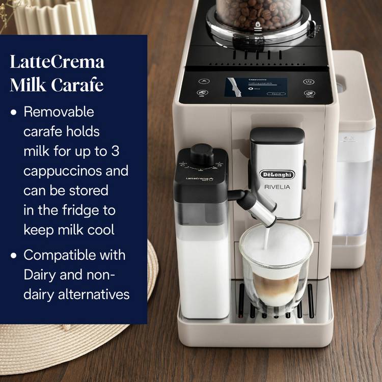 De'Longhi Rivelia bean to cup coffee machine, UK version