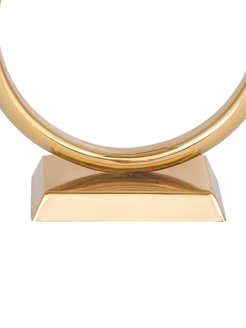Libra Interiors gold Luca ring candlestick, UK version