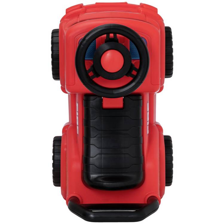 EVO foot-to-floor fire engine ride on for toddlers, imported from the UK