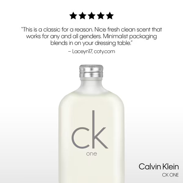 Calvin Klein CK One Eau de Toilette 100ml - British product