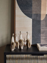 Next Libra Interiors Brown Ellington Seated Forms Family of 5 Sculptural Figure Group- Buy online at McGrocer