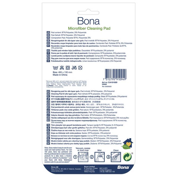 Bona wood floor cleaning kit with mop and 1L cleaner, UK version